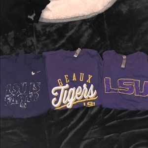 LSU Tigers college tee shirts